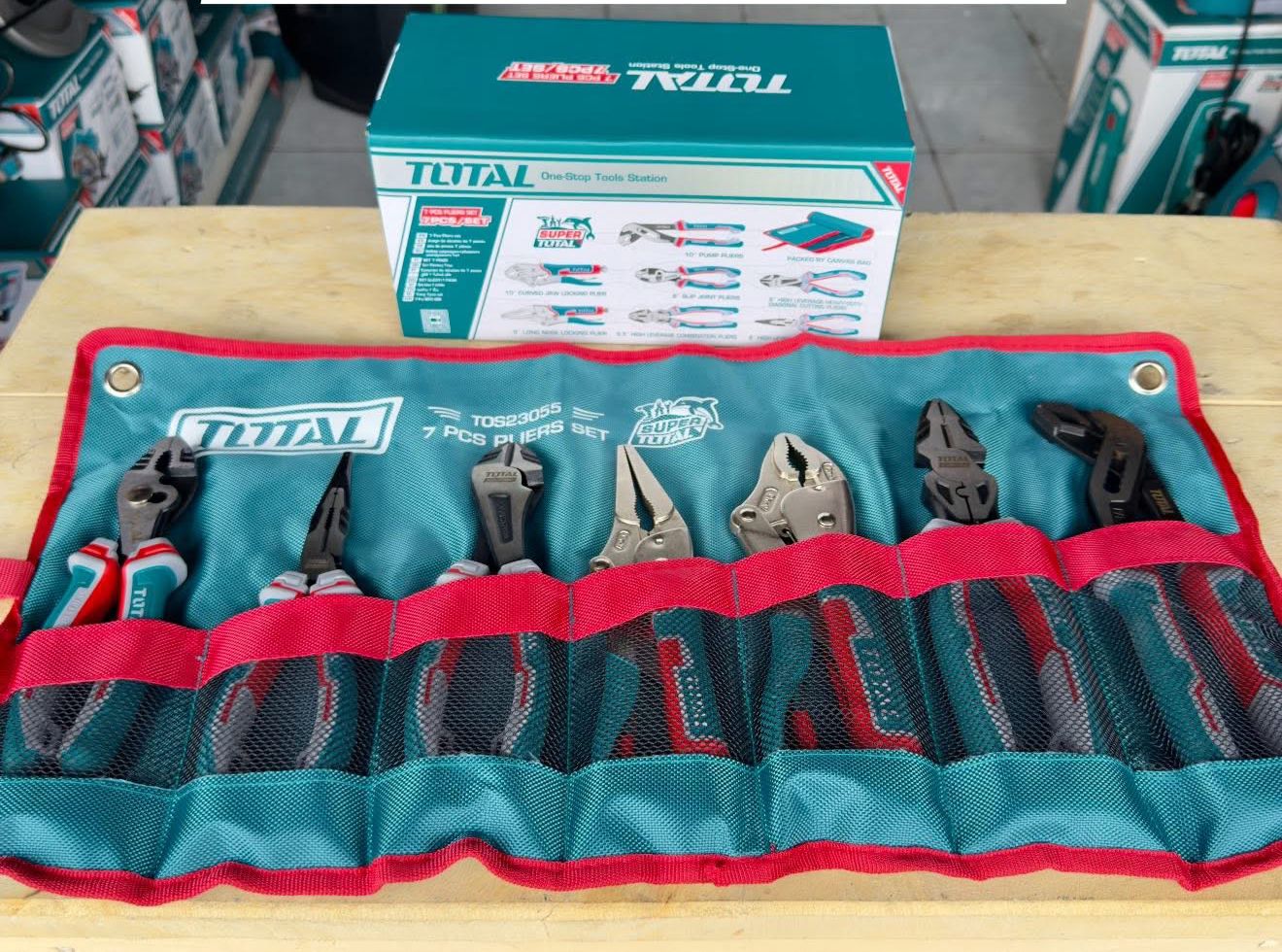 KIT LLAVE PERRA Y ALICATE 7PZ TOS23055